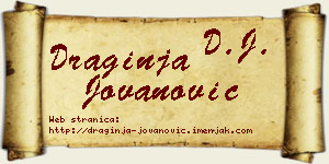 Draginja Jovanović vizit kartica